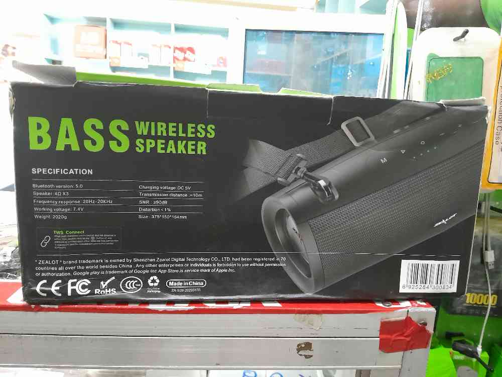 Zealot bass wireless speaker s39 tws image - Mobimarket