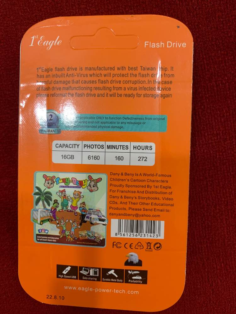 1st Eagle Flash drive For smart phones & computer pc  16GB image - mobimarket