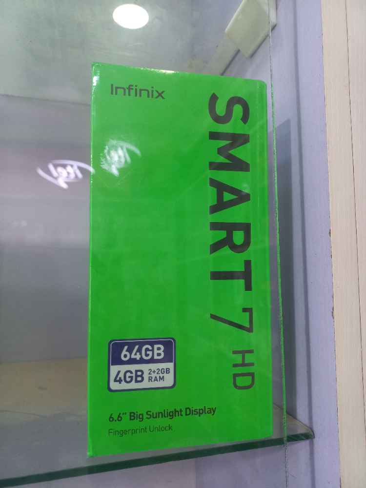 Infinix smart 7HD 64+2 and d ram is expanded to 4gb ram. image - mobimarket
