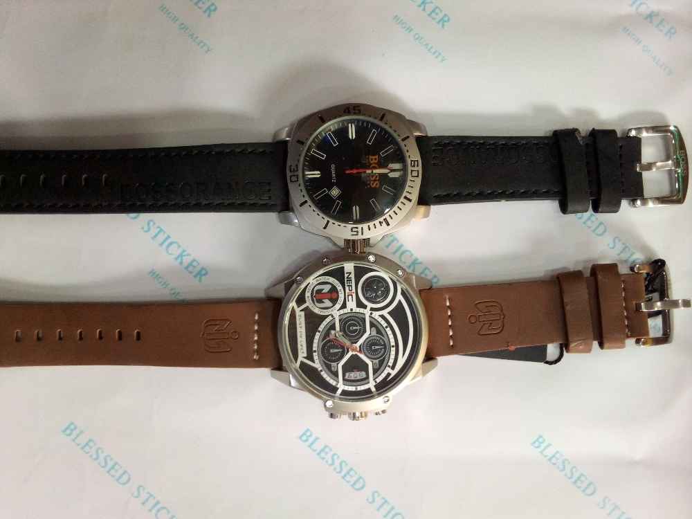 Leather wrist watch image - Mobimarket