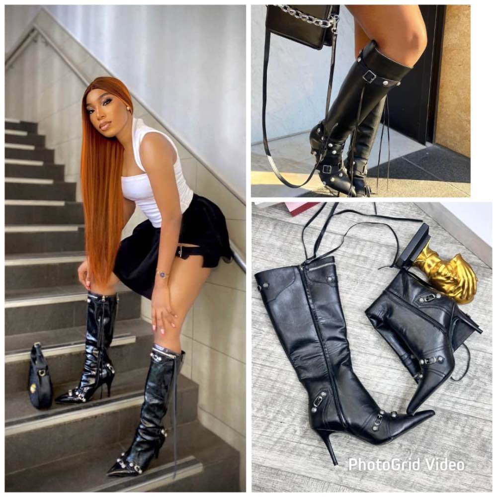 Cagole H90 pointy toe leather boots image - mobimarket