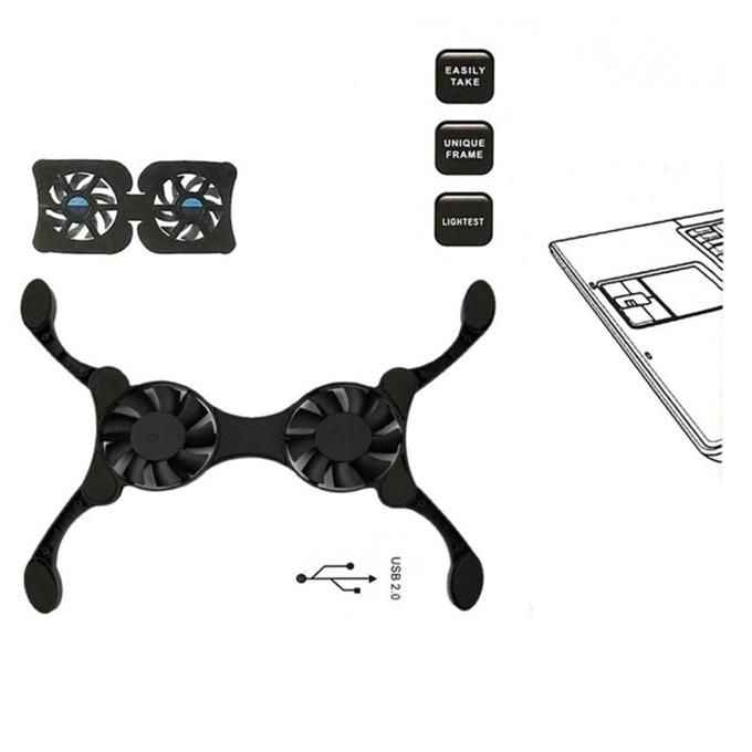 Foldable Laptop Cooling Fans Notebook Computers Cooling Pads Cooler Stand image - mobimarket