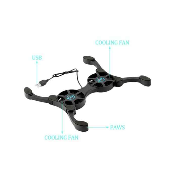 Foldable Laptop Cooling Fans Notebook Computers Cooling Pads Cooler Stand image - mobimarket