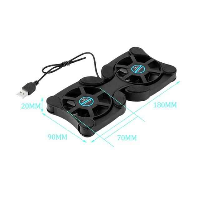 Foldable Laptop Cooling Fans Notebook Computers Cooling Pads Cooler Stand image - mobimarket