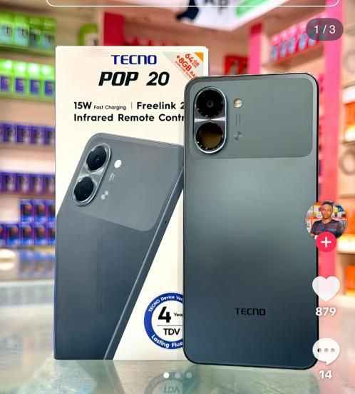 Tecno pop 20 [4gb ram and 64gb rom] image - Mobimarket