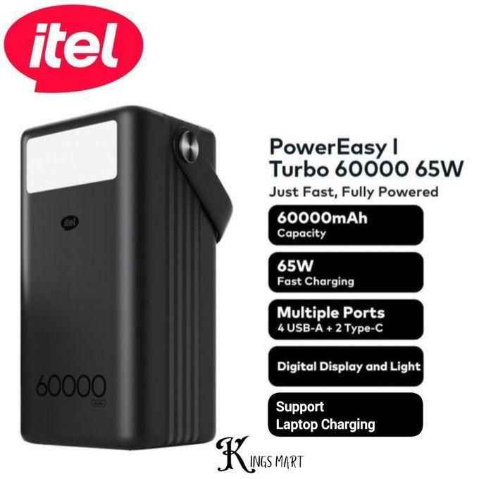 Itel 60000mah 65w power bank image - mobimarket