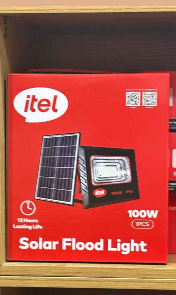 Itel Solar Flood Light 100w image - Mobi market
